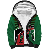 Athletics Kenya Sherpa Hoodie Maasai Shield Running Way - Wonder Print Shop