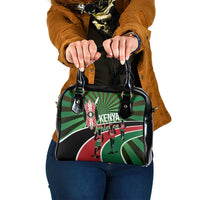 Athletics Kenya Shoulder Handbag Maasai Shield Running Way - Wonder Print Shop