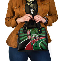 Athletics Kenya Shoulder Handbag Maasai Shield Running Way - Wonder Print Shop