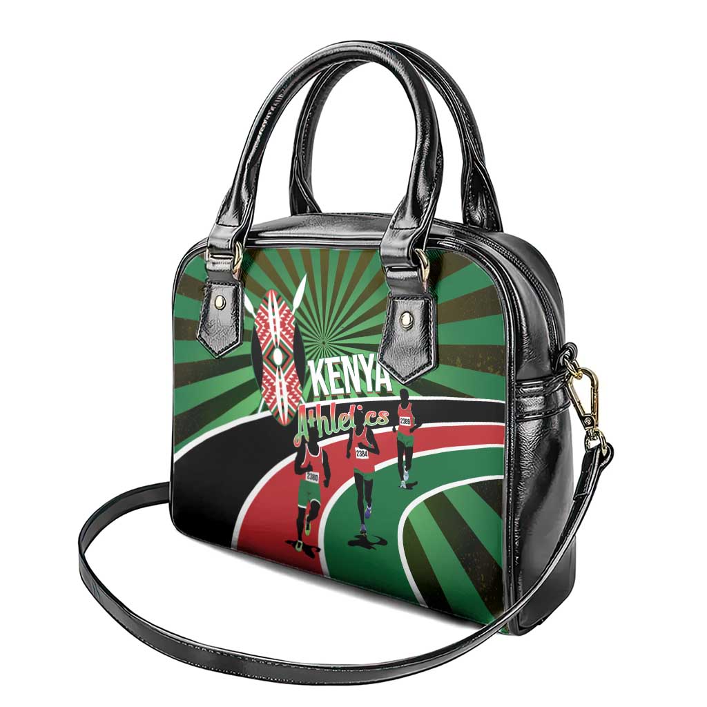Athletics Kenya Shoulder Handbag Maasai Shield Running Way - Wonder Print Shop