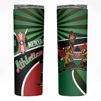 Athletics Kenya Skinny Tumbler Maasai Shield Running Way - Wonder Print Shop