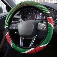 Athletics Kenya Steering Wheel Cover Maasai Shield Running Way - Wonder Print Shop