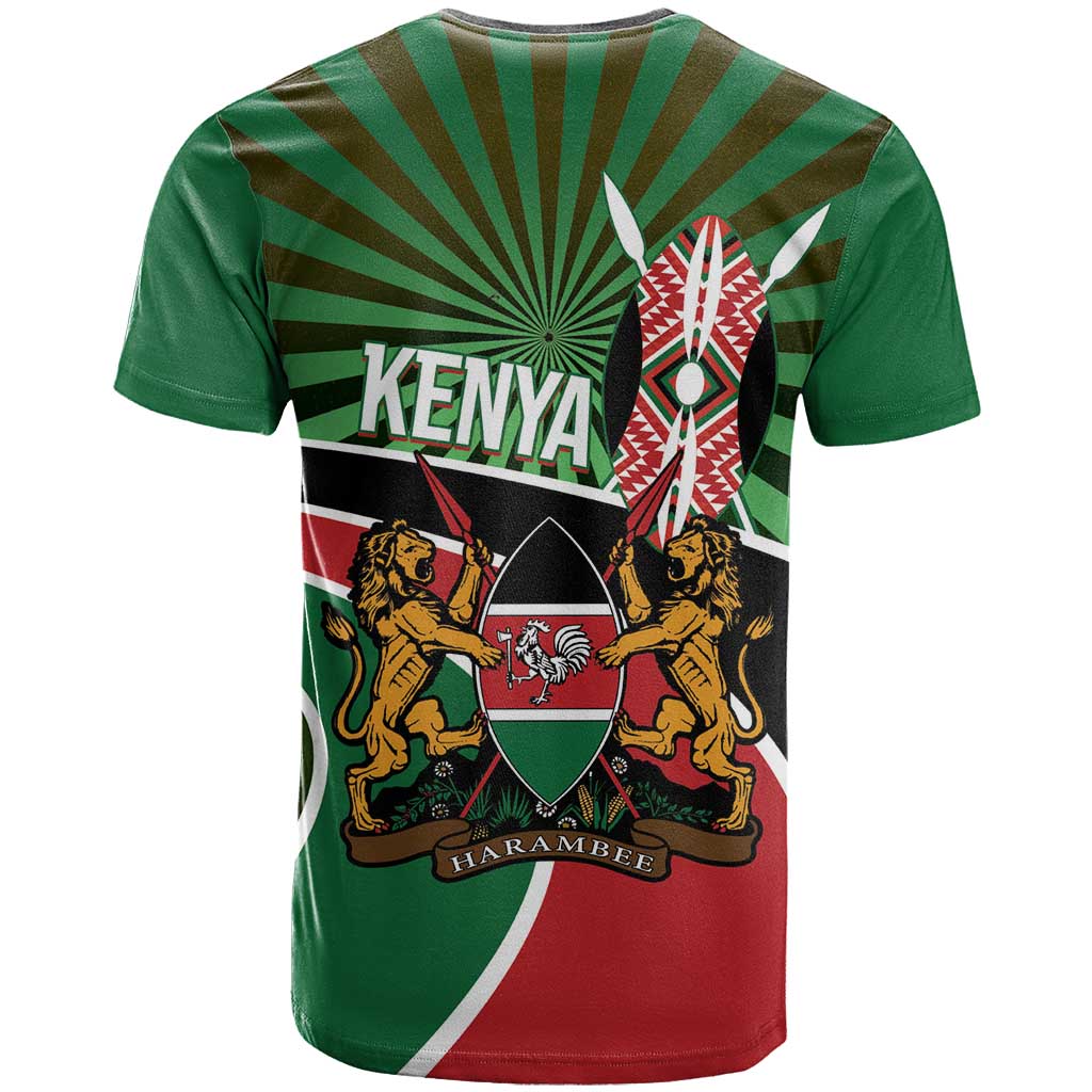Athletics Kenya T Shirt Maasai Shield Running Way - Wonder Print Shop