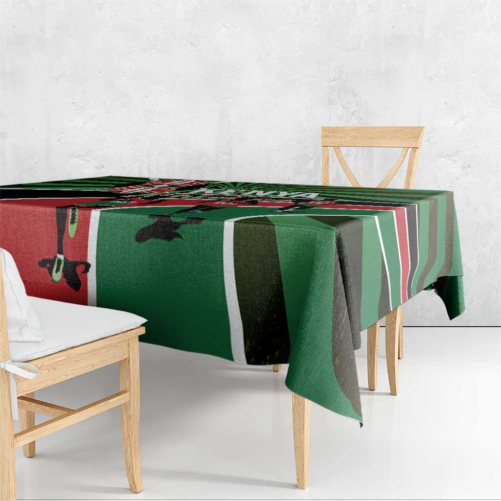 Athletics Kenya Tablecloth Maasai Shield Running Way - Wonder Print Shop