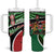 Athletics Kenya Tumbler With Handle Maasai Shield Running Way - Wonder Print Shop