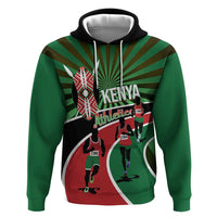 Athletics Kenya Zip Hoodie Maasai Shield Running Way - Wonder Print Shop