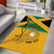 Custom Jamaica Lacrosse Area Rug Streamertail Hummingbird With Flag - Wonder Print Shop
