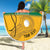 Custom Jamaica Lacrosse Beach Blanket Streamertail Hummingbird With Flag - Wonder Print Shop