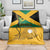 Custom Jamaica Lacrosse Blanket Streamertail Hummingbird With Flag - Wonder Print Shop