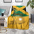 Custom Jamaica Lacrosse Blanket Streamertail Hummingbird With Flag - Wonder Print Shop