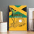Custom Jamaica Lacrosse Canvas Wall Art Streamertail Hummingbird With Flag - Wonder Print Shop