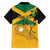 Custom Jamaica Lacrosse Family Matching Puletasi and Hawaiian Shirt Streamertail Hummingbird With Flag - Wonder Print Shop