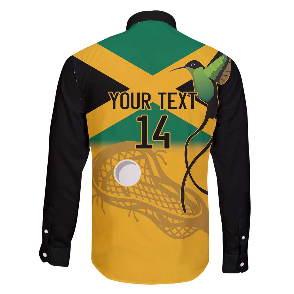 Custom Jamaica Lacrosse Family Matching Puletasi and Hawaiian Shirt Streamertail Hummingbird With Flag - Wonder Print Shop
