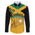 Custom Jamaica Lacrosse Family Matching Short Sleeve Bodycon Dress and Hawaiian Shirt Streamertail Hummingbird With Flag - Wonder Print Shop