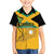 Custom Jamaica Lacrosse Family Matching Short Sleeve Bodycon Dress and Hawaiian Shirt Streamertail Hummingbird With Flag - Wonder Print Shop