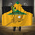 Custom Jamaica Lacrosse Hooded Blanket Streamertail Hummingbird With Flag - Wonder Print Shop