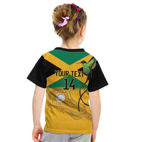 Custom Jamaica Lacrosse Kid T Shirt Streamertail Hummingbird With Flag - Wonder Print Shop