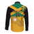 Custom Jamaica Lacrosse Long Sleeve Button Shirt Streamertail Hummingbird With Flag - Wonder Print Shop