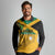 Custom Jamaica Lacrosse Long Sleeve Polo Shirt Streamertail Hummingbird With Flag - Wonder Print Shop