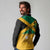 Custom Jamaica Lacrosse Long Sleeve Polo Shirt Streamertail Hummingbird With Flag - Wonder Print Shop