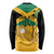 Custom Jamaica Lacrosse Long Sleeve Shirt Streamertail Hummingbird With Flag - Wonder Print Shop