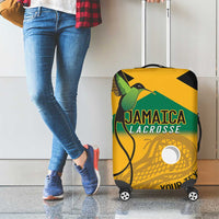 Custom Jamaica Lacrosse Luggage Cover Streamertail Hummingbird With Flag - Wonder Print Shop