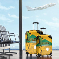 Custom Jamaica Lacrosse Luggage Cover Streamertail Hummingbird With Flag - Wonder Print Shop