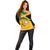 Custom Jamaica Lacrosse Off Shoulder Sweater Streamertail Hummingbird With Flag - Wonder Print Shop