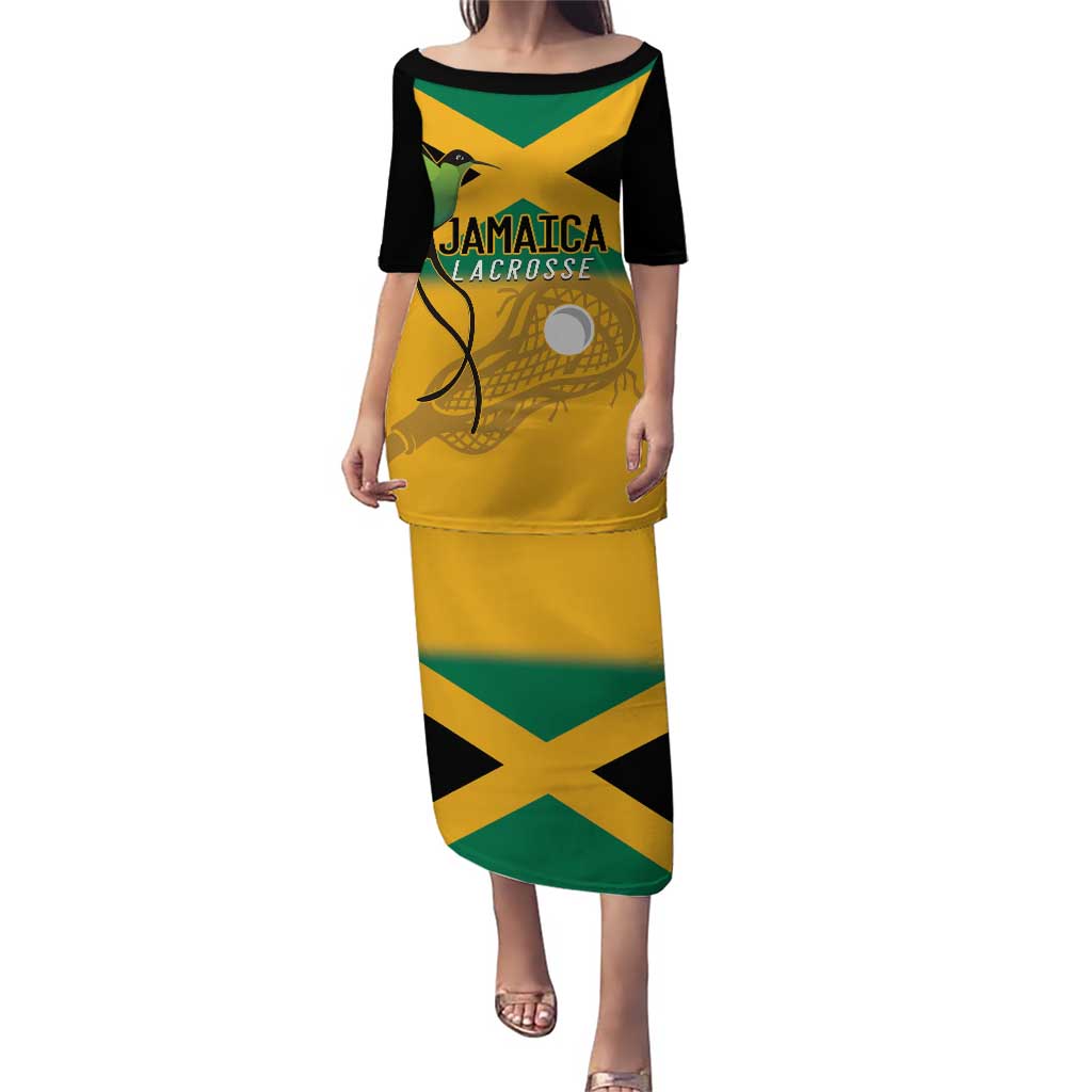 Custom Jamaica Lacrosse Puletasi Streamertail Hummingbird With Flag - Wonder Print Shop
