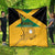 Custom Jamaica Lacrosse Quilt Streamertail Hummingbird With Flag - Wonder Print Shop