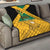 Custom Jamaica Lacrosse Quilt Streamertail Hummingbird With Flag - Wonder Print Shop
