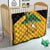 Custom Jamaica Lacrosse Quilt Streamertail Hummingbird With Flag - Wonder Print Shop