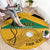 Custom Jamaica Lacrosse Round Carpet Streamertail Hummingbird With Flag - Wonder Print Shop