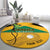 Custom Jamaica Lacrosse Round Carpet Streamertail Hummingbird With Flag - Wonder Print Shop