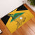Custom Jamaica Lacrosse Rubber Doormat Streamertail Hummingbird With Flag - Wonder Print Shop
