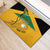 Custom Jamaica Lacrosse Rubber Doormat Streamertail Hummingbird With Flag - Wonder Print Shop