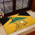 Custom Jamaica Lacrosse Rubber Doormat Streamertail Hummingbird With Flag - Wonder Print Shop