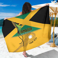 Custom Jamaica Lacrosse Sarong Streamertail Hummingbird With Flag - Wonder Print Shop