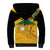 Custom Jamaica Lacrosse Sherpa Hoodie Streamertail Hummingbird With Flag - Wonder Print Shop