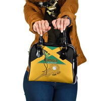 Custom Jamaica Lacrosse Shoulder Handbag Streamertail Hummingbird With Flag - Wonder Print Shop