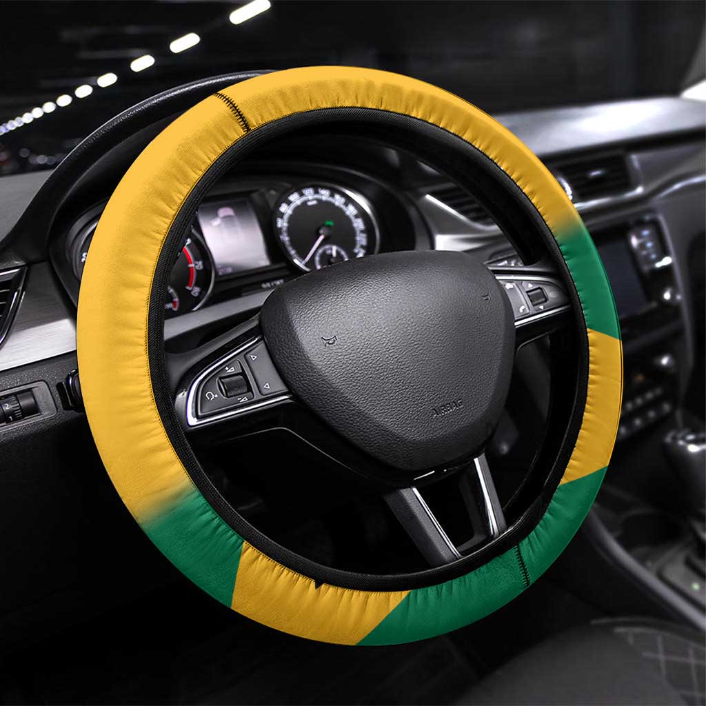 Jamaica Lacrosse Steering Wheel Cover Streamertail Hummingbird With Flag - Wonder Print Shop