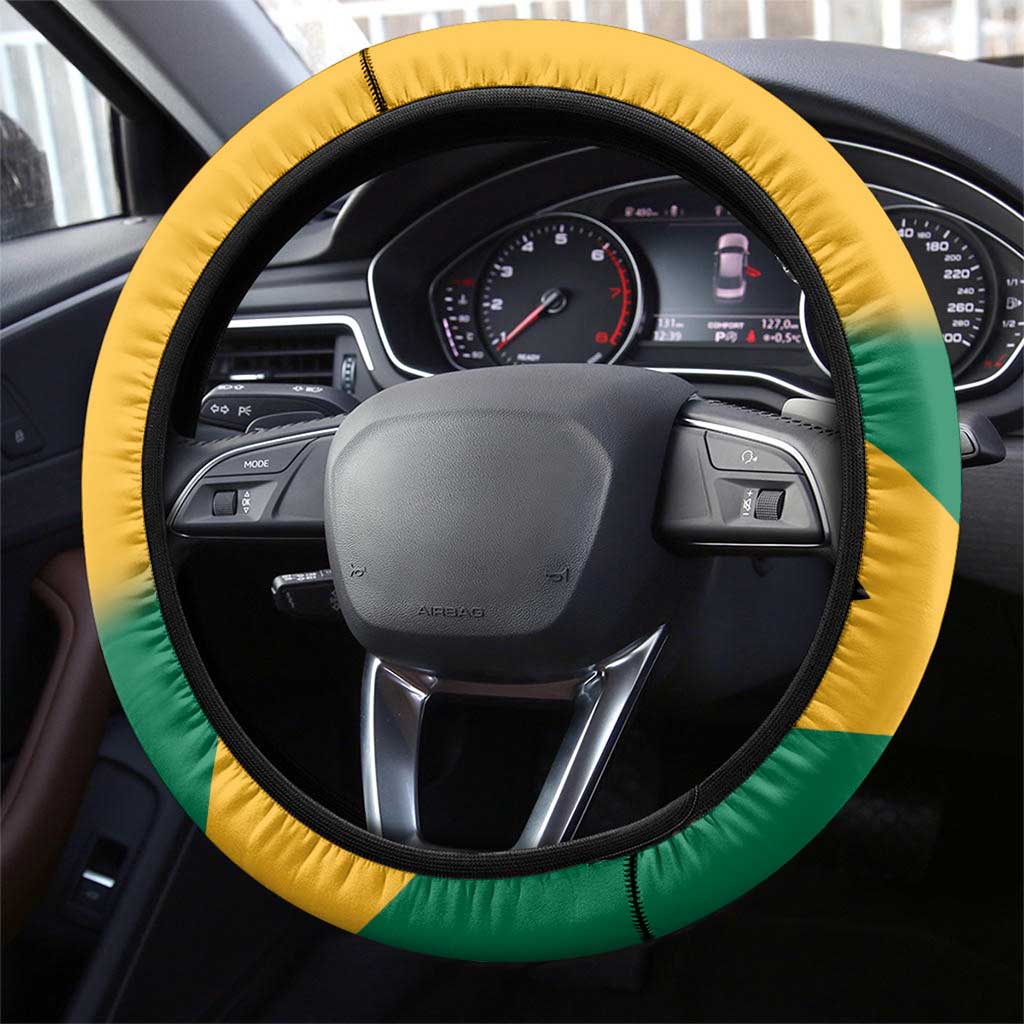 Jamaica Lacrosse Steering Wheel Cover Streamertail Hummingbird With Flag - Wonder Print Shop