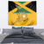 Custom Jamaica Lacrosse Tapestry Streamertail Hummingbird With Flag - Wonder Print Shop