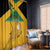 Custom Jamaica Lacrosse Window Curtain Streamertail Hummingbird With Flag - Wonder Print Shop