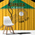 Custom Jamaica Lacrosse Window Curtain Streamertail Hummingbird With Flag - Wonder Print Shop