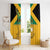 Custom Jamaica Lacrosse Window Curtain Streamertail Hummingbird With Flag - Wonder Print Shop