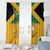 Custom Jamaica Lacrosse Window Curtain Streamertail Hummingbird With Flag - Wonder Print Shop