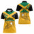 Custom Jamaica Lacrosse Women Polo Shirt Streamertail Hummingbird With Flag - Wonder Print Shop