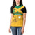 Custom Jamaica Lacrosse Women Polo Shirt Streamertail Hummingbird With Flag - Wonder Print Shop