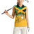 Custom Jamaica Lacrosse Women Sleeveless Polo Shirt Streamertail Hummingbird With Flag - Wonder Print Shop